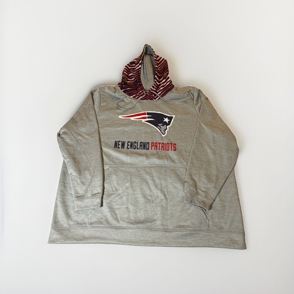 New England Patriots Zubaz Hoodie Men’s 4XL NWT NFL Team Apparel Performance